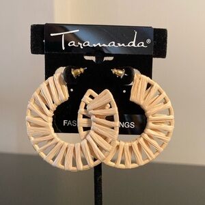Taramanda Natural Woven Hoop Earrings